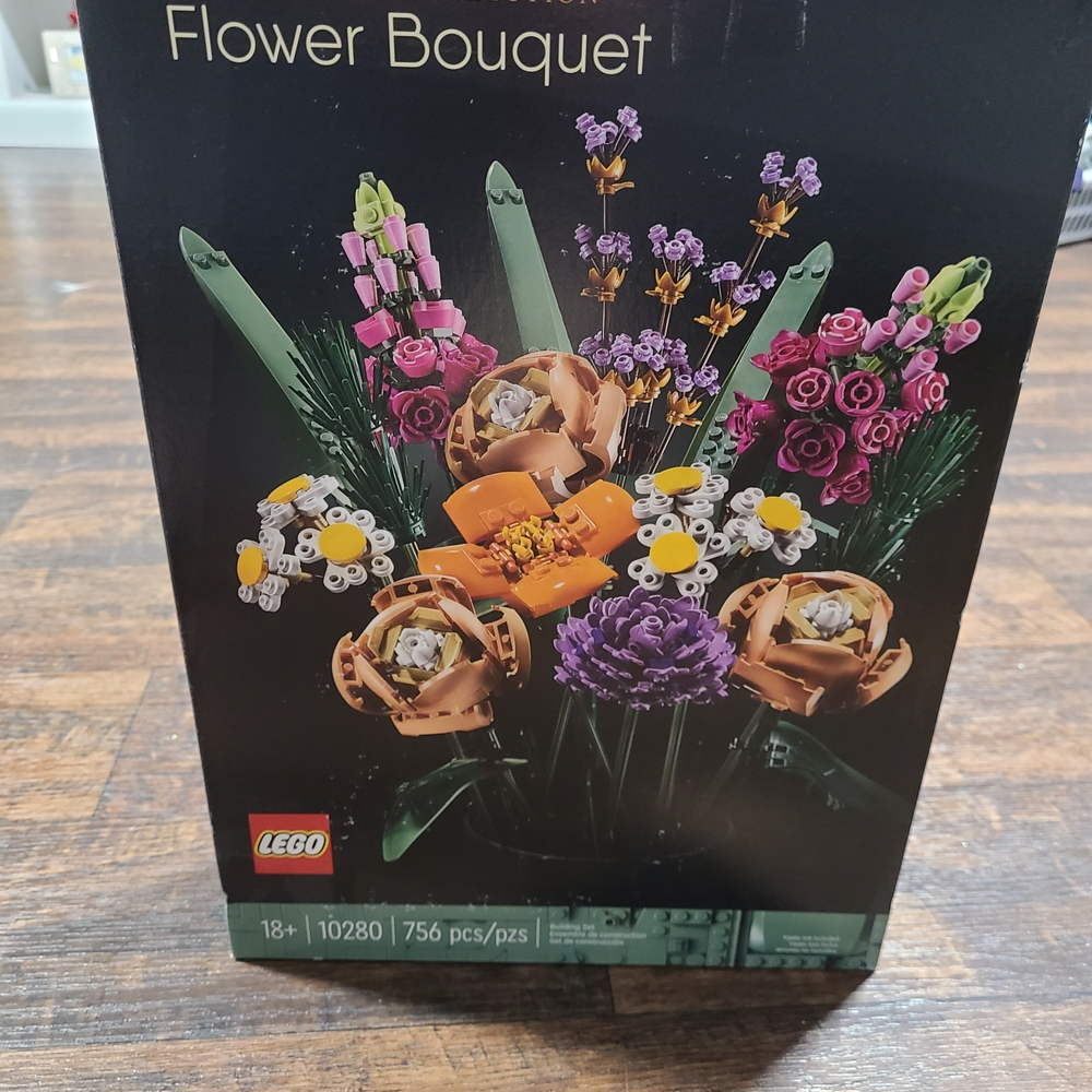 LEGO Flower Bouquet with Purple and Orange Accents